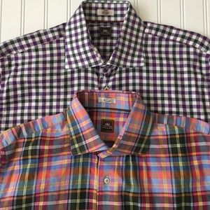 Peter Millar Button Down Shirt Bundle (2) Large